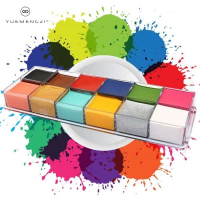 Super concentrated 12 color  body painting drama special effects makeup paint rainbow face paint  body oil paint